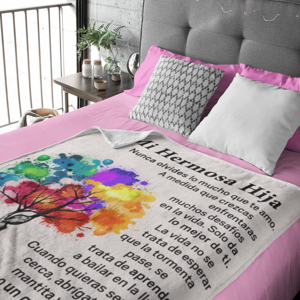 A Mi Hermosa Hija - Mantita de Amor - Regalo para Hija
