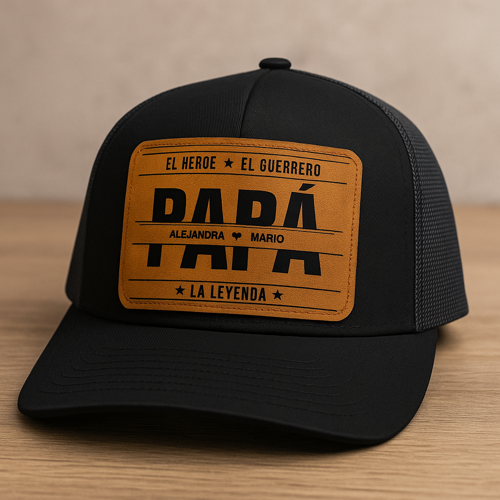 Gorra Para Papá - PERSONALIZADA - “Papá: Héroe, Guerrero, Leyenda”