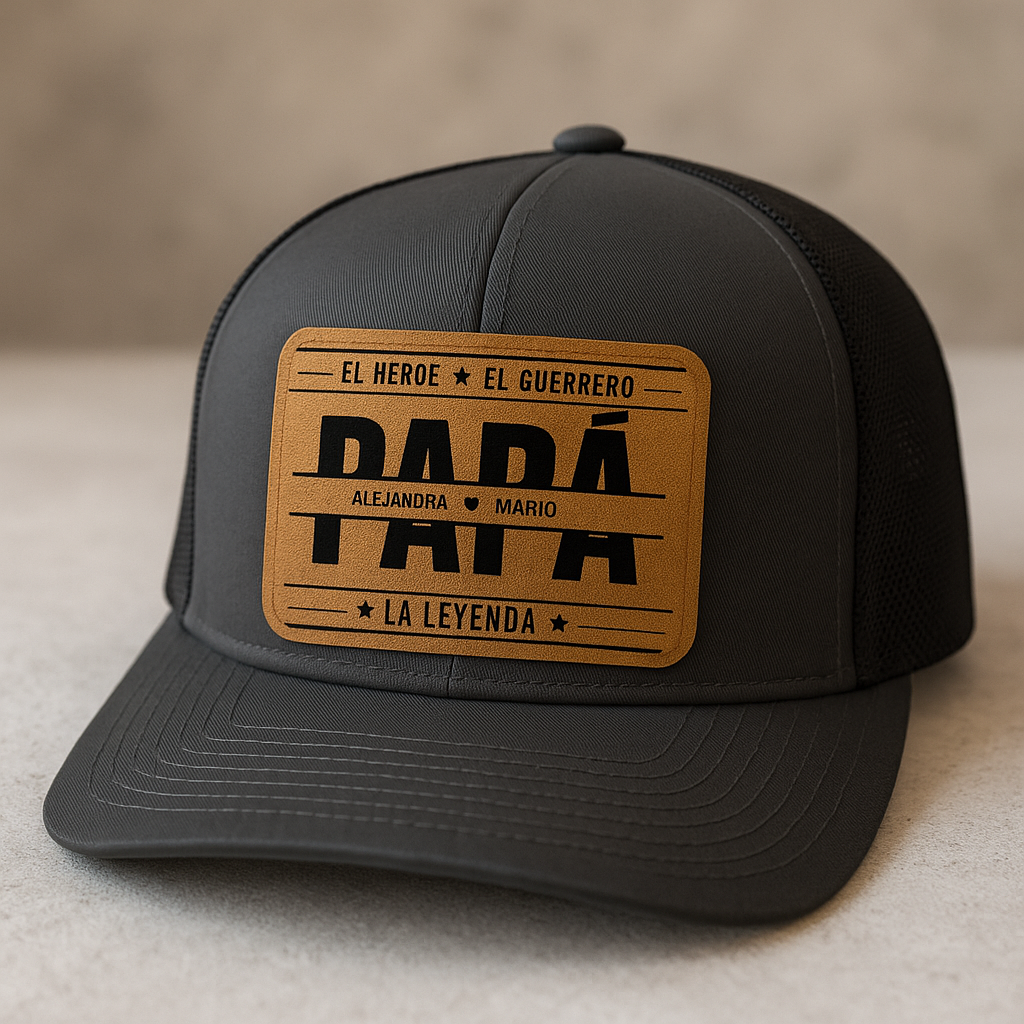 Gorra Para Papá - PERSONALIZADA - “Papá: Héroe, Guerrero, Leyenda”