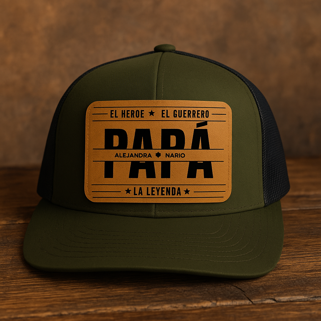 Gorra Para Papá - PERSONALIZADA - “Papá: Héroe, Guerrero, Leyenda”
