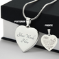 Collar de corazón para Hija - Personalizado - Tenerte es un regalo CC001