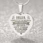 Collar de corazón para Hija - Personalizado - Tenerte es un regalo