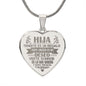 Collar de corazón para Hija - Personalizado - Tenerte es un regalo