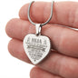 Collar de corazón para Hija - Personalizado - Tenerte es un regalo