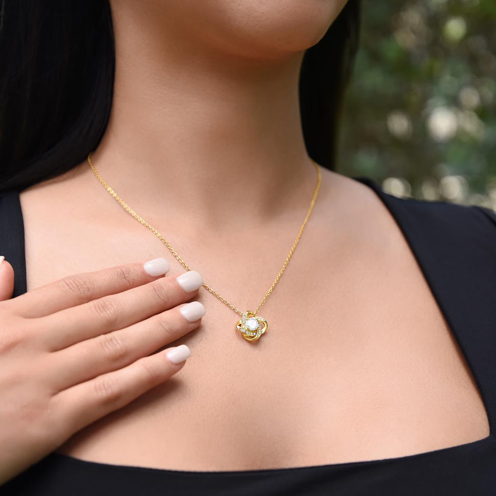 Regalo Para Mamá "Gracias Por Tus Sabios Consejos" Collar De Amor Infinito