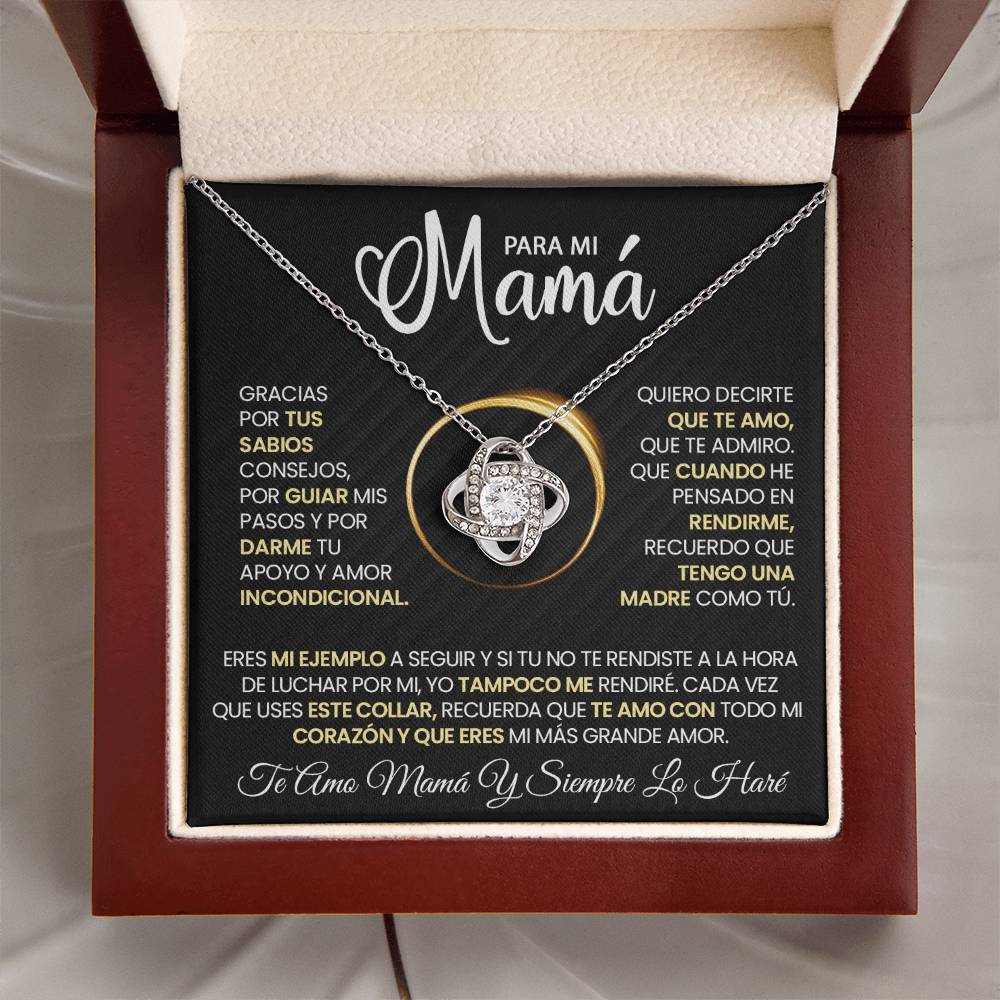 Regalo Para Mamá "Te Amo Con Todo Mi Corazón" - Collar De Amor Infinito
