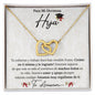 Collar para Hija en su Graduación - Collar de Corazones Unidos