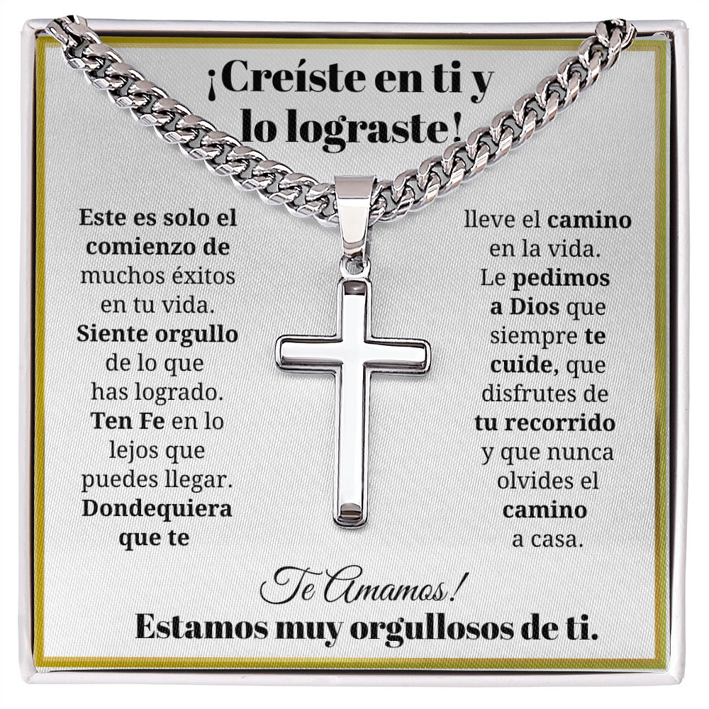 Regalo de Graduación Para HIJO - Ten Fe En Lo Lejos Que Puedes Llegar