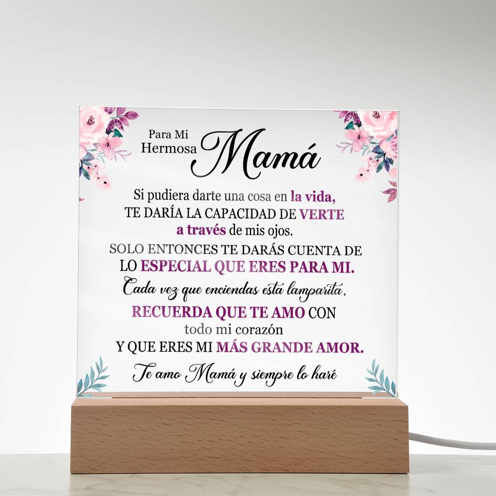 Lampara de Amor para Mamá - Te Amo con Todo mi Corazón