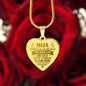 Collar de corazón para Hija - Personalizado - Tenerte es un regalo