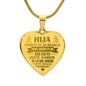 Collar de corazón para Hija - Personalizado - Tenerte es un regalo