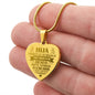 Collar de corazón para Hija - Personalizado - Tenerte es un regalo