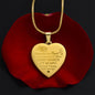 Collar de corazón para Hija - Personalizado - Tenerte es un regalo CC001
