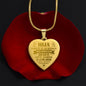 Collar de corazón para Hija - Personalizado - Tenerte es un regalo