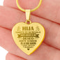 Collar de corazón para Hija - Personalizado - Tenerte es un regalo