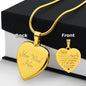 Collar de corazón para Hija - Personalizado - Tenerte es un regalo CC001