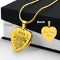 Collar de corazón para Hija - Personalizado - Tenerte es un regalo