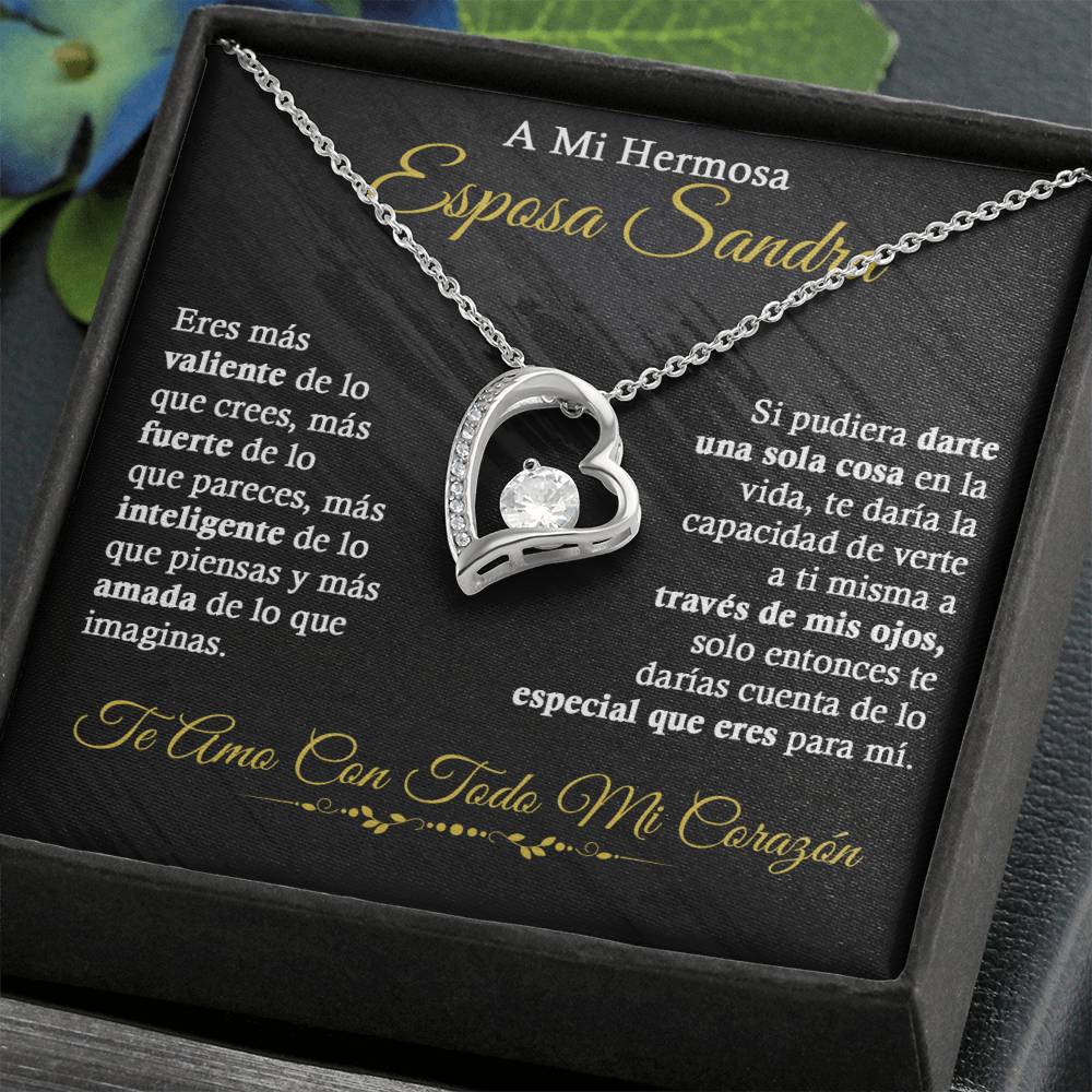 A Mi Hermosa Esposa - Collar De Amor Eterno -PERZ