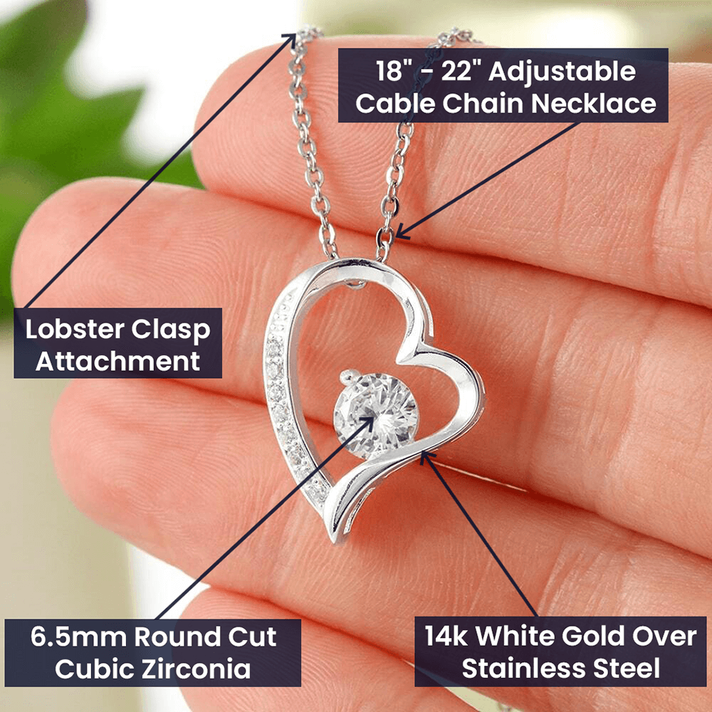 Collar de Amor Eterno para Hija - PERSONALIZADO - con Caja de Lujo