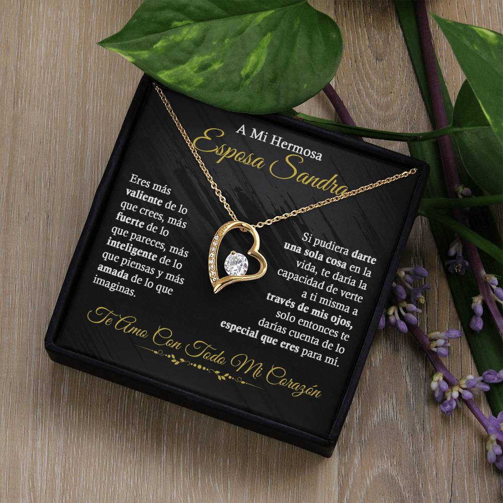 A Mi Hermosa Esposa - Collar De Amor Eterno -PERZ