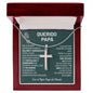 Querido Papá - Collar de Cruz - QP001