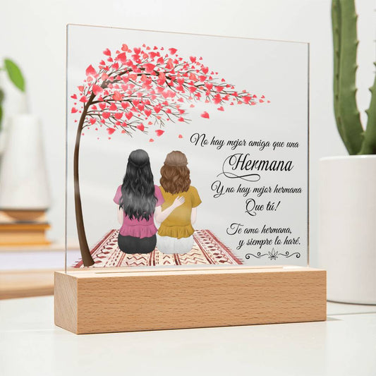 Lampara para Hermana - Eres la Mejor - Regalo PERSONALIZADO para Hermana