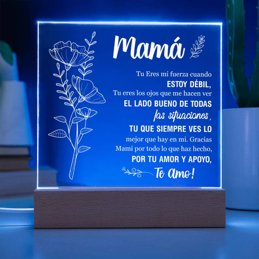 Lampara de Amor para Mamá - Gracias por Tu Amor y Apoyo