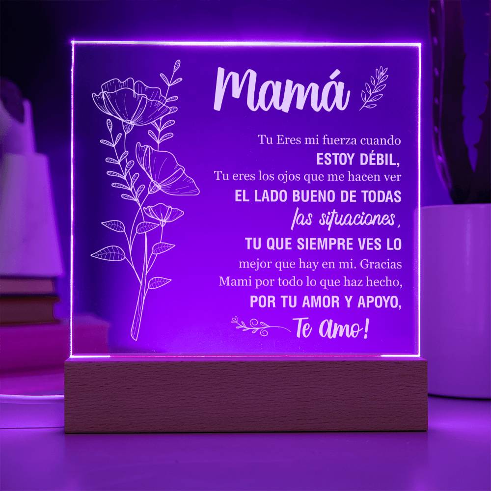 Lampara de Amor para Mamá - Gracias por Tu Amor y Apoyo