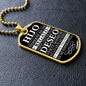 Hijo - Eres Mi Mejor Regalo - Collar de placa (Estilo Militar)