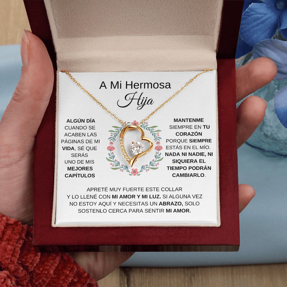 A Mi Hermosa Hija - Collar de Amor Eterno (PERSONAL)