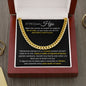 A Mi Querido Hijo - Cuban Link Chain Necklace