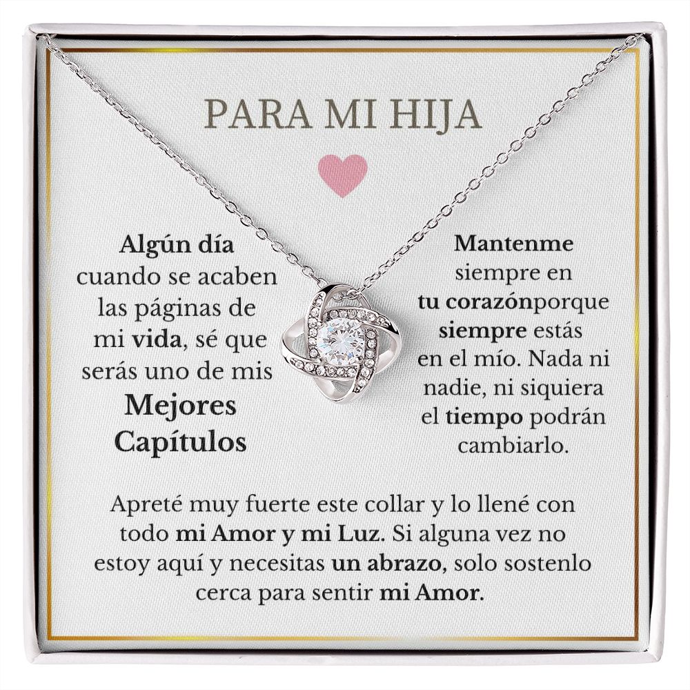 Para Mi Hija - Love Knot Necklace
