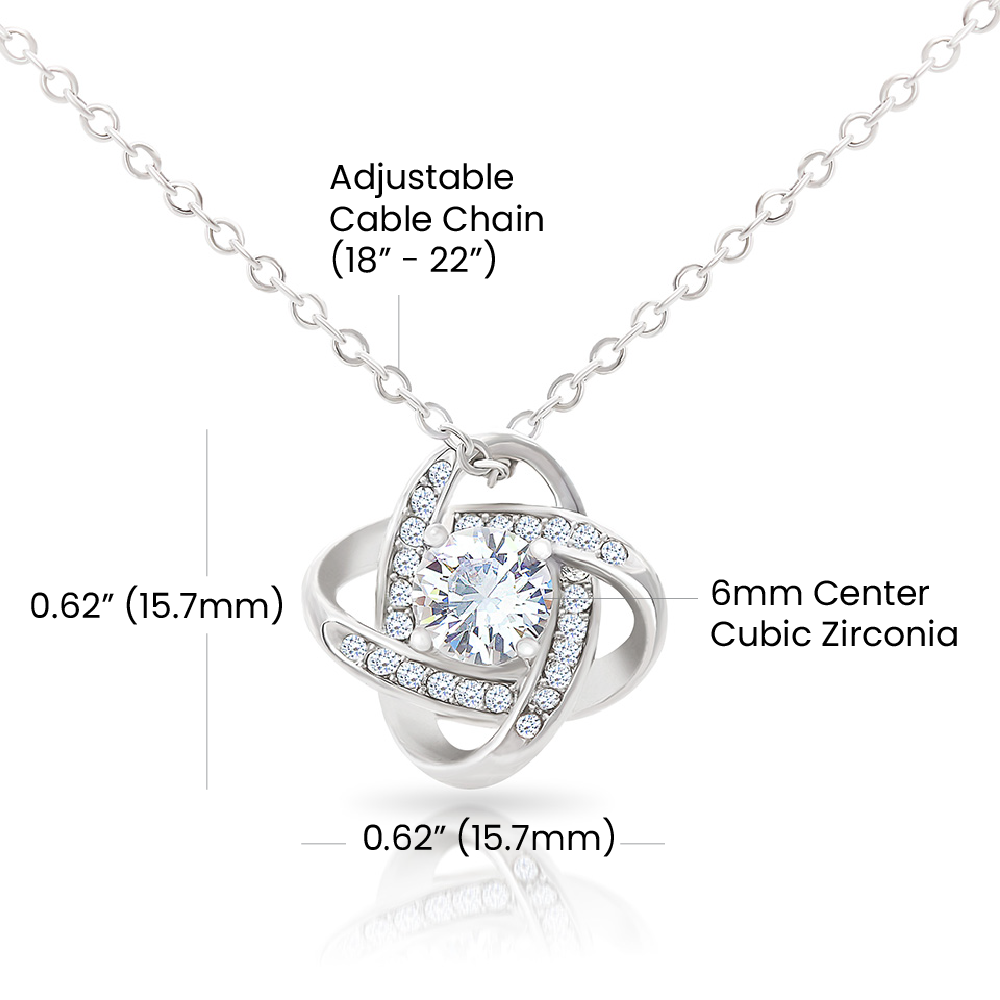 Para Mi Hermosa Mamá - Collar de Enlace de Amor Eterno - Te Amo