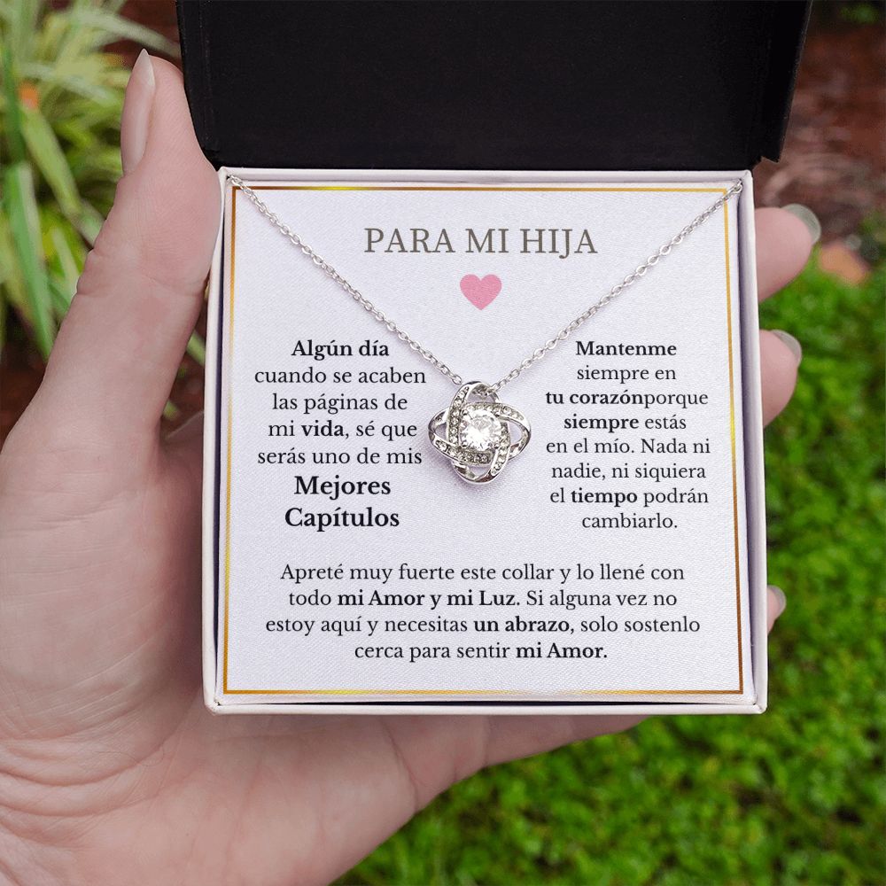 Para Mi Hija - Love Knot Necklace