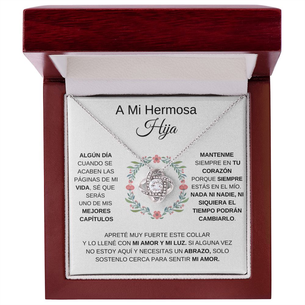A Mi Hermosa Hija - Love Knot Necklace