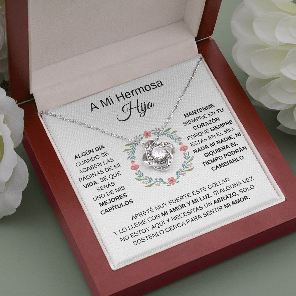 A Mi Hermosa Hija - Love Knot Necklace