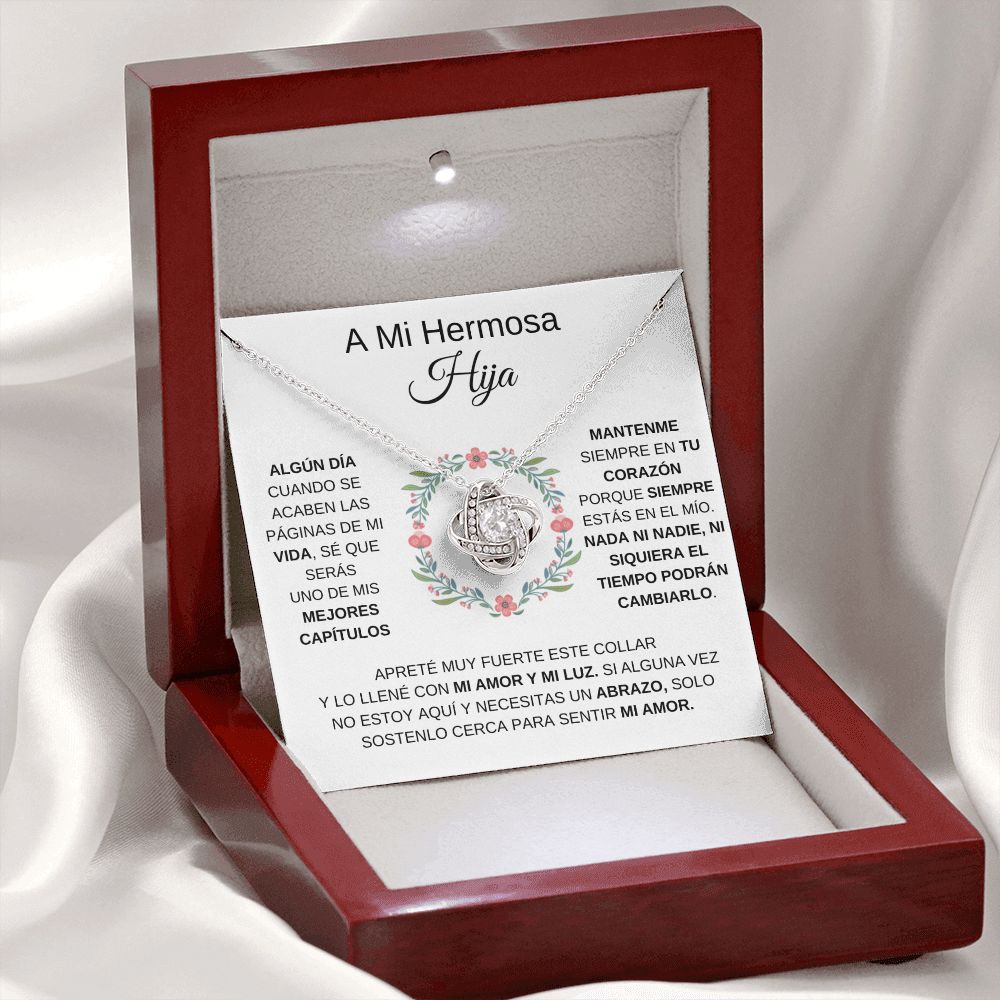 A Mi Hermosa Hija - Love Knot Necklace