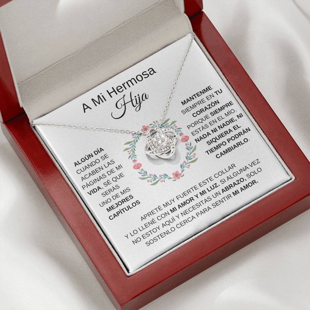 A Mi Hermosa Hija - Love Knot Necklace