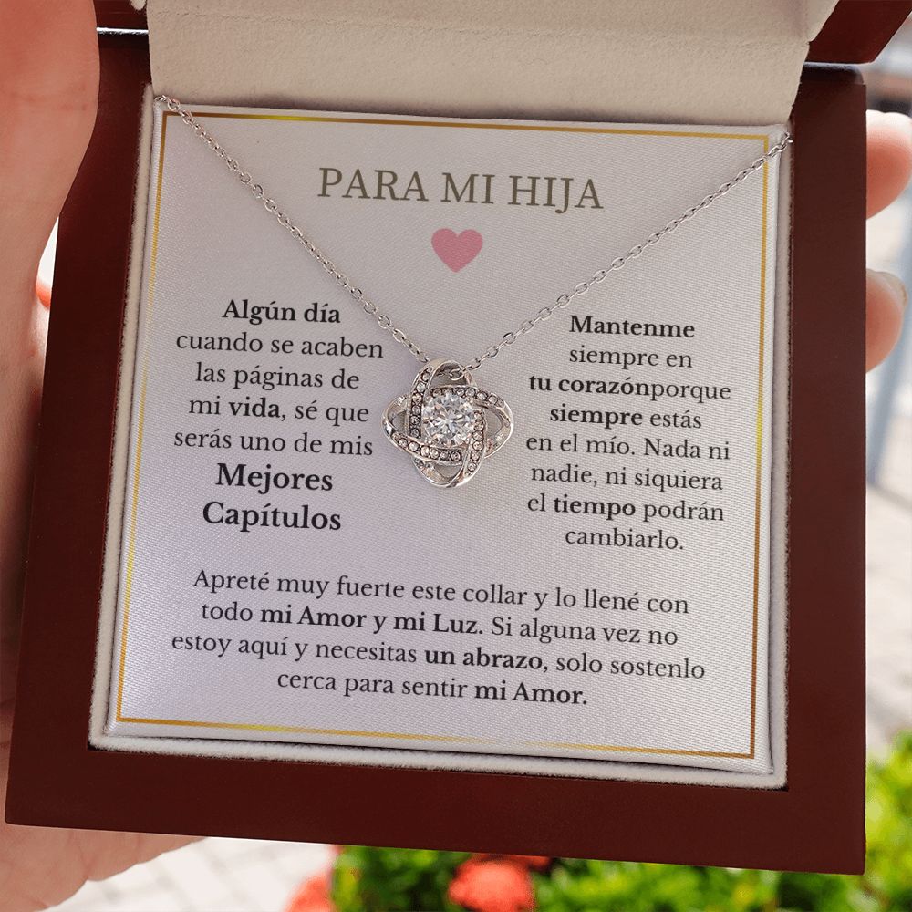 Para Mi Hija - Love Knot Necklace