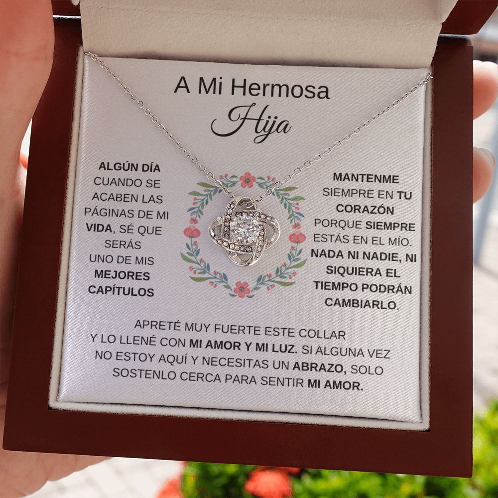 A Mi Hermosa Hija - Love Knot Necklace