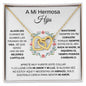 A Mi Hermosa Hija - Collar de Corazones Entrelazados