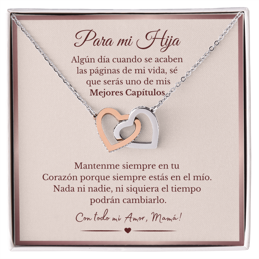 Para Mi Hija | Interlocking Heart Necklace