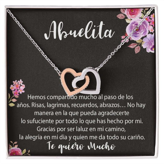 Abuelita -  Interlocking Heart Necklace