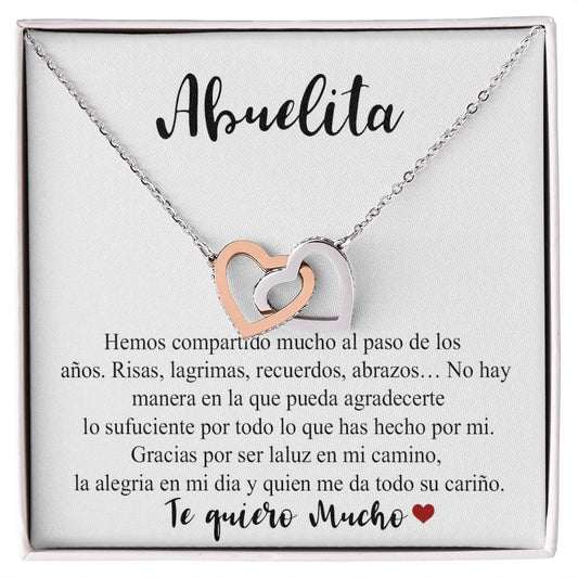 Abuelita -  Interlocking Heart Necklace