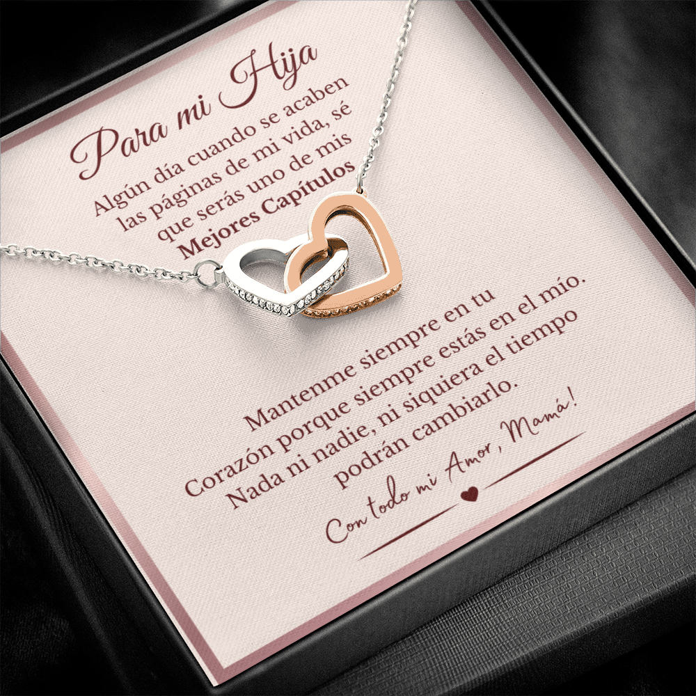 Para Mi Hija | Interlocking Heart Necklace