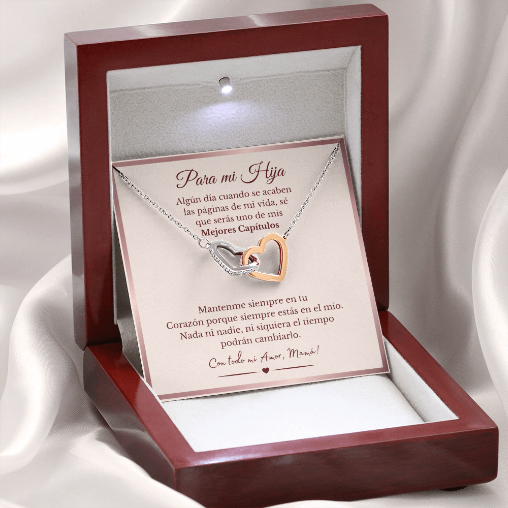Para Mi Hija | Interlocking Heart Necklace