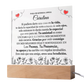 Lampara para Amiga - Gracias por tu Cariño - Regalo PERSONALIZADO para Amiga