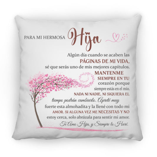 Almohada de Amor para Hija - Te Amo Con Todo Mi Corazón