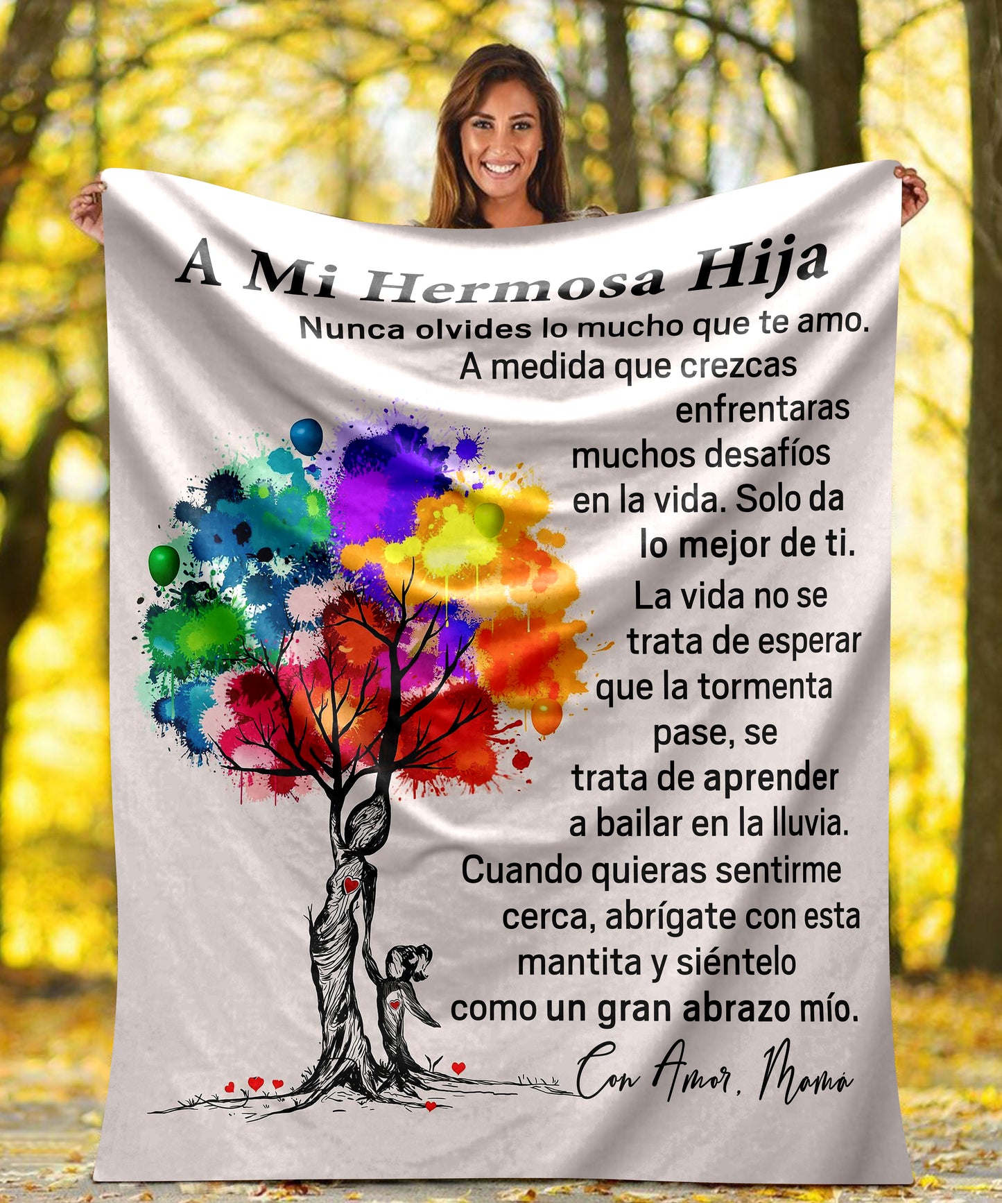 A Mi Hermosa Hija - Mantita de Amor - Regalo para Hija