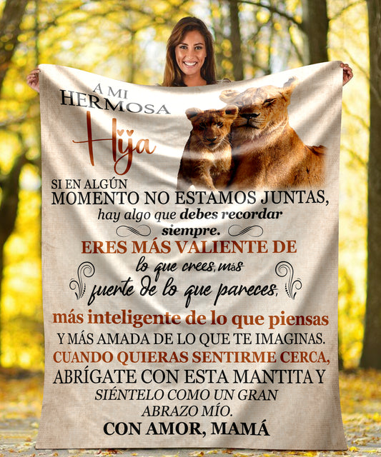 A Mi Hermosa Hija - Blanket de Amor - Regalo para Hija